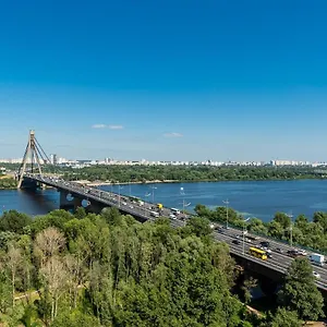 With Crazy Panoramic View Of The Dniepr Апартаменты